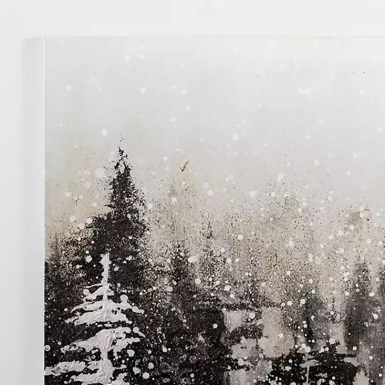 New Snowy Forest Canvas Art Print Christmas Art & Wall Decor