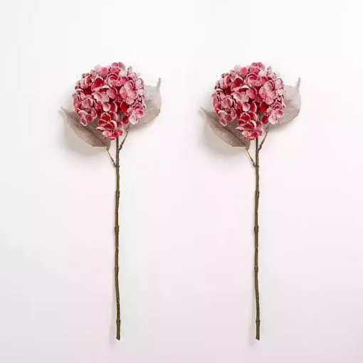 Sale Snowy Hydrangea Stems, Set of 2 Stems & Bouquets
