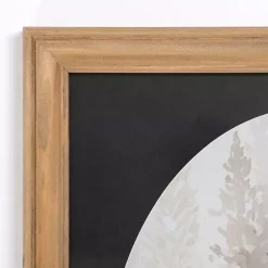 Kirklands Home Framed Art|Snowy Trees Oval Framed Art Print