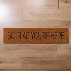 Kirklands Home Doormats|So Glad You're Here Coir Doormat