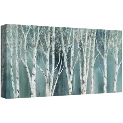 Kirklands Home Canvas Art|Soft Birch on Blue Canvas Art Print