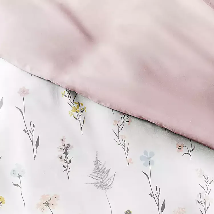 Kirklands Home Duvets|Soft Floral Reversible 3-pc. Queen Duvet Cover Set
