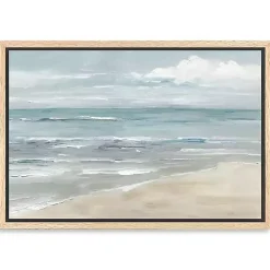 Kirklands Home Canvas Art|Soft Solace Beach Framed Canvas Art Print