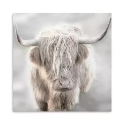 Kirklands Home Canvas Art|Soft Solo Highland Giclee Canvas Art Print Gray