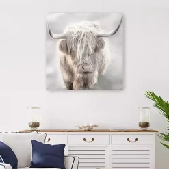 Kirklands Home Canvas Art|Soft Solo Highland Giclee Canvas Art Print Gray