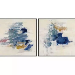 Kirklands Home Canvas Art|Soft Teal Waves I & II Canvas Art Prints, Set of 2