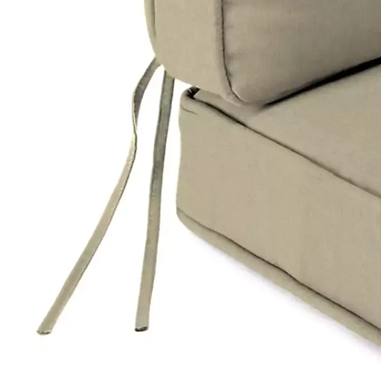 Kirklands Home Outdoor Cushions & Pillows|Solid Beige Outdoor Deep Seat Cushion Tan