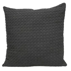 Hot Solid Charcoal Textured Pillow Pillows