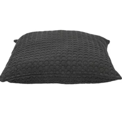 Hot Solid Charcoal Textured Pillow Pillows