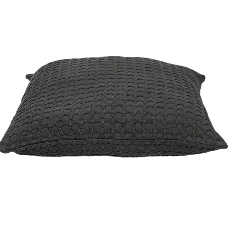 Hot Solid Charcoal Textured Pillow Pillows