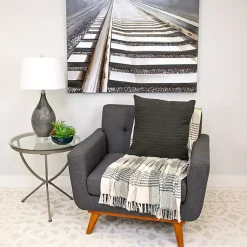 Hot Solid Charcoal Textured Pillow Pillows