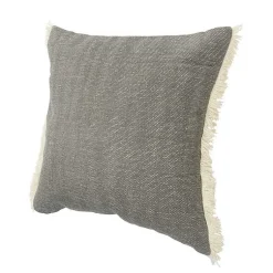 New Solid Accent Pillow with Fringe Pillows
