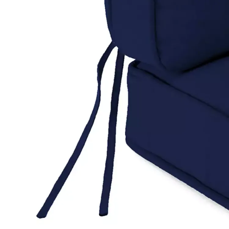 Kirklands Home Outdoor Cushions & Pillows|Solid Navy Outdoor Deep Seat Cushion Blue