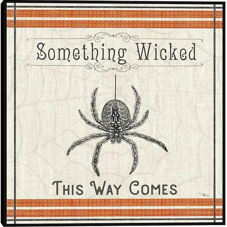 Online Something Wicked Spider Halloween Wall Plaque Halloween