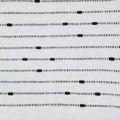 Sale Soot Black Textured Striped Tassel Throw Blankets & Throws