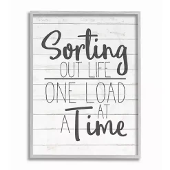 Kirklands Home Wall Quotes & Signs|Sorting Out Life One Load At A Time Wall Plaque White