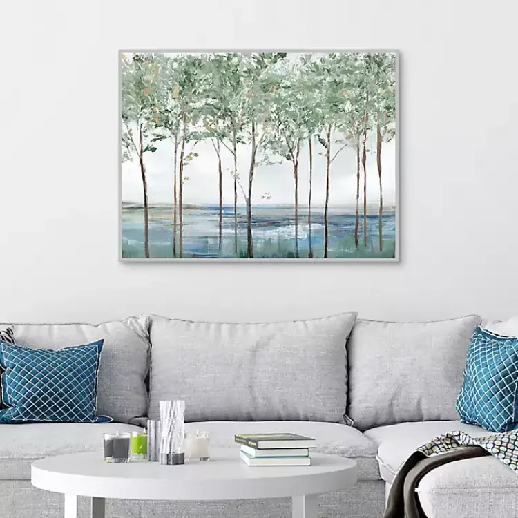 Kirklands Home Framed Art|Sparse Forest Peak Framed Wall Art