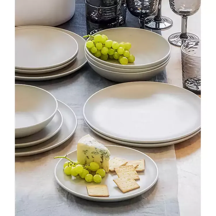 Kirklands Home Dinnerware|Speckled Beige Wheat Dinner Plates, Set of 6 Ivory
