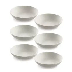 Kirklands Home Dinnerware|Speckled Beige Wheat Dinner Bowls, Set of 6 Ivory