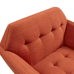 Kirklands Home Accent Chairs|Spice Button Tufted Accent Chair Red