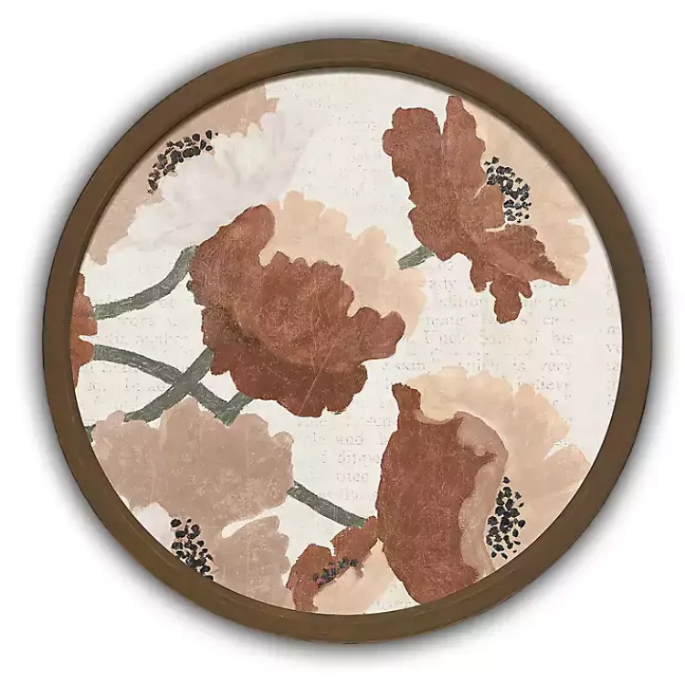 Kirklands Home Framed Art|Spice Tone Florals Brown Framed Art Print