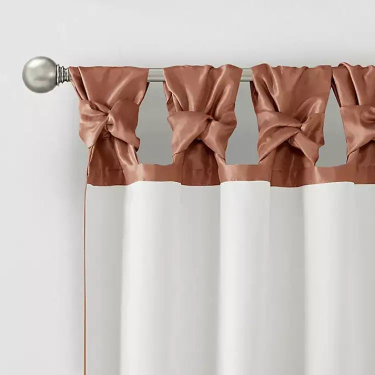 Kirklands Home Curtains & Drapes|Spice Twist Top Curtain Panel, 84 in. Orange