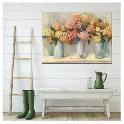 Kirklands Home Outdoor Wall Decor|Spiced Hydrangeas Outdoor Canvas Art Print