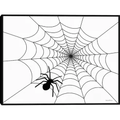 Outlet Spider Web Framed Canvas Art Print Halloween
