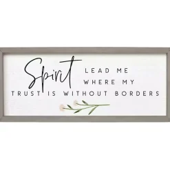 Kirklands Home Wall Quotes & Signs|Spirit Lead Me Framed Wall Plaque