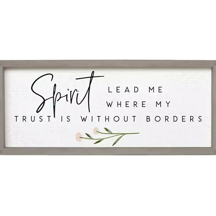 Kirklands Home Wall Quotes & Signs|Spirit Lead Me Framed Wall Plaque