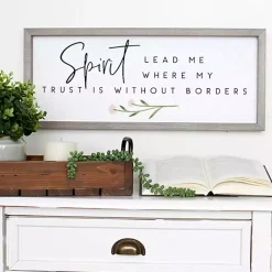 Kirklands Home Wall Quotes & Signs|Spirit Lead Me Framed Wall Plaque