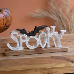 Online Spooky Bat Wooden Halloween Table Decoration Halloween