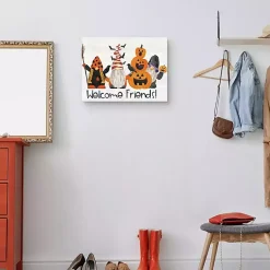 Clearance Spooky Pumpkin Gnomes Halloween Wall Art Halloween