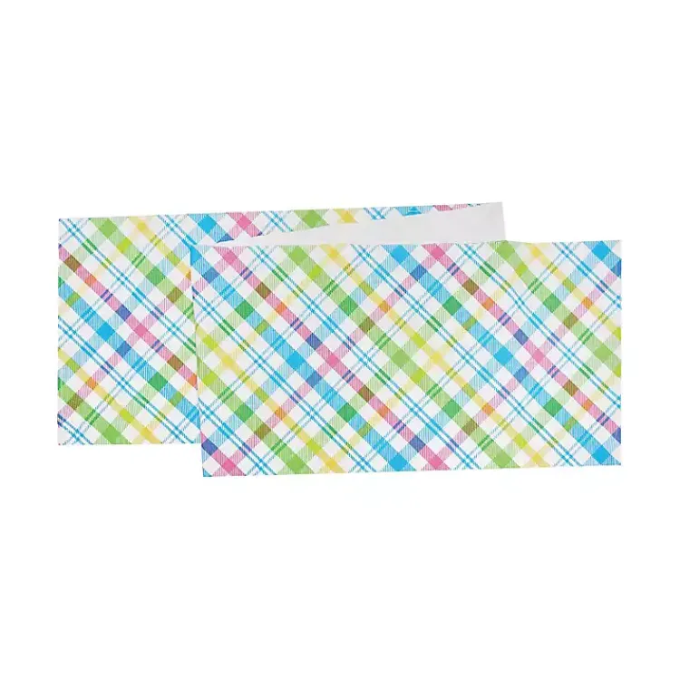 Online Spring Blossom Plaid Table Runner Easter Decorations