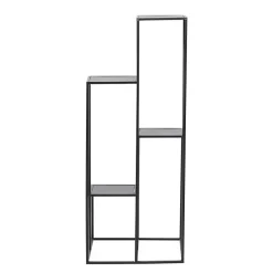 Kirklands Home Planters|Square Iron Frame 4-Tier Plant Stand Black