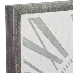 Kirklands Home Clocks|Square Galvanized Metal Wall Clock