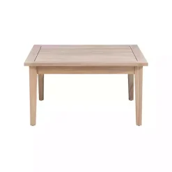 Kirklands Home Outdoor Tables|Square Natural Wood Slatted Outdoor Coffee Table Tan