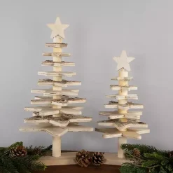 Hot Star Cutout Wooden Tabletop Christmas Tree, 16 in. Christmas Decorations