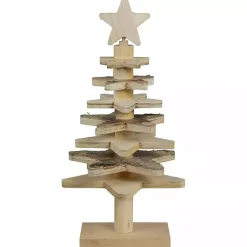Hot Star Cutout Wooden Tabletop Christmas Tree, 16 in. Christmas Decorations