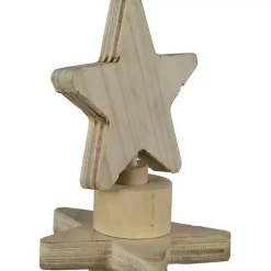 Hot Star Cutout Wooden Tabletop Christmas Tree, 16 in. Christmas Decorations