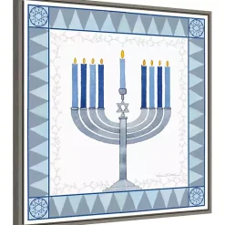 Discount Star of David Menorah Hanukkah Wall Art Hanukkah Decorations
