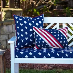 Kirklands Home Outdoor Cushions & Pillows|Stars & Stripes Outdoor Lumbar Pillows, Set of 2