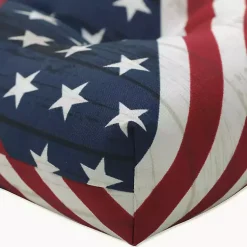 Kirklands Home Outdoor Cushions & Pillows|Stars & Stripes Tufted Outdoor Cushions, Set of 2