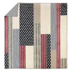 Kirklands Home Quilts|Stars and Striped Patch 2-pc. Twin Quilt Set