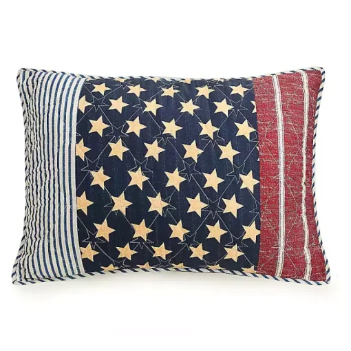 Kirklands Home Quilts|Stars and Striped Patch 3-pc. Full/Queen Quilt Set