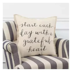 Discount Start Each Day With A Grateful Heart Pillow Pillows