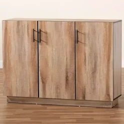 Kirklands Home Cabinets & Sideboards|Stella Contemporary Oak 3-Door Sideboard