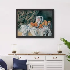 Kirklands Home Canvas Art|Still Life with a Curtain Framed Canvas Art Print Multi