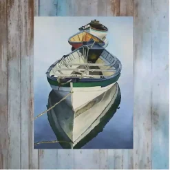 Kirklands Home Outdoor Wall Decor|Still Waters Outdoor Canvas Art Print Blue