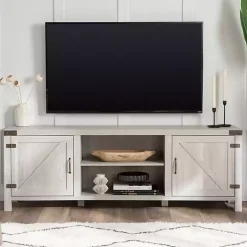 Kirklands Home Tv Stands & Media Consoles|Stone Barn Door TV Stand Gray